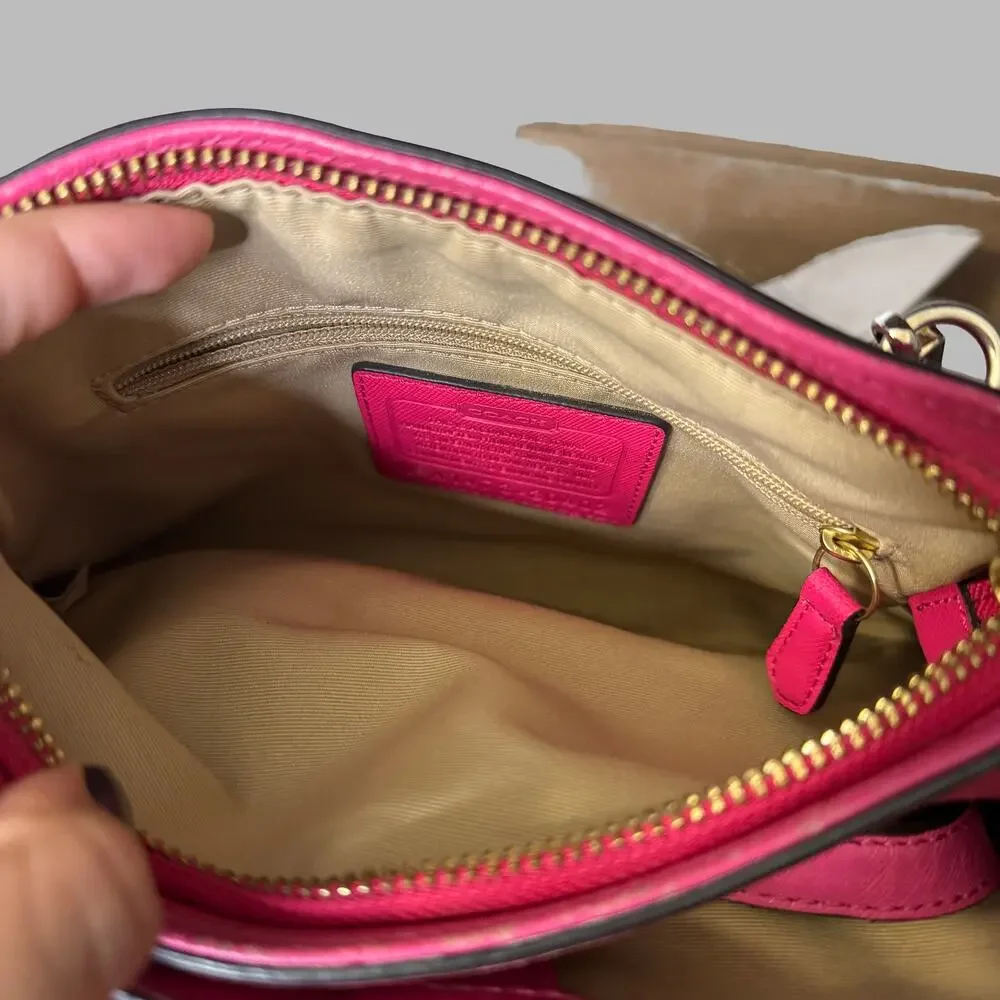 Coach Madison Mini Christie Carryall Saffiano Leather Bag Pink